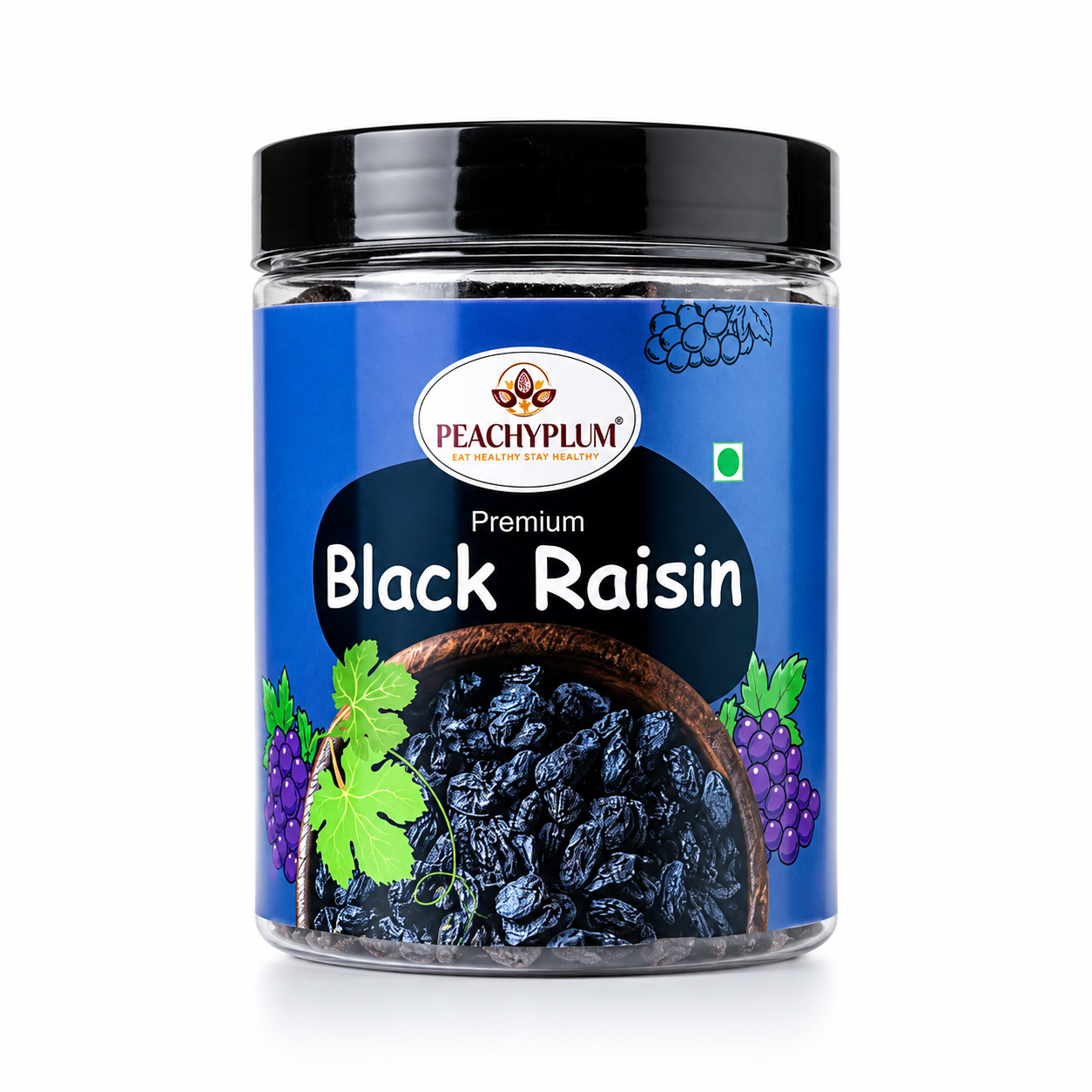 Seedless Black Raisins 250g | Kali Kishmish, Antioxidant & Fibre Rich
