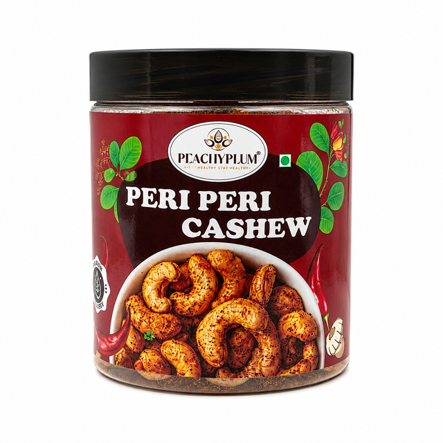 Peri Peri Cashews 200g | Spicy Roasted Kaju, Protein Rich Snack
