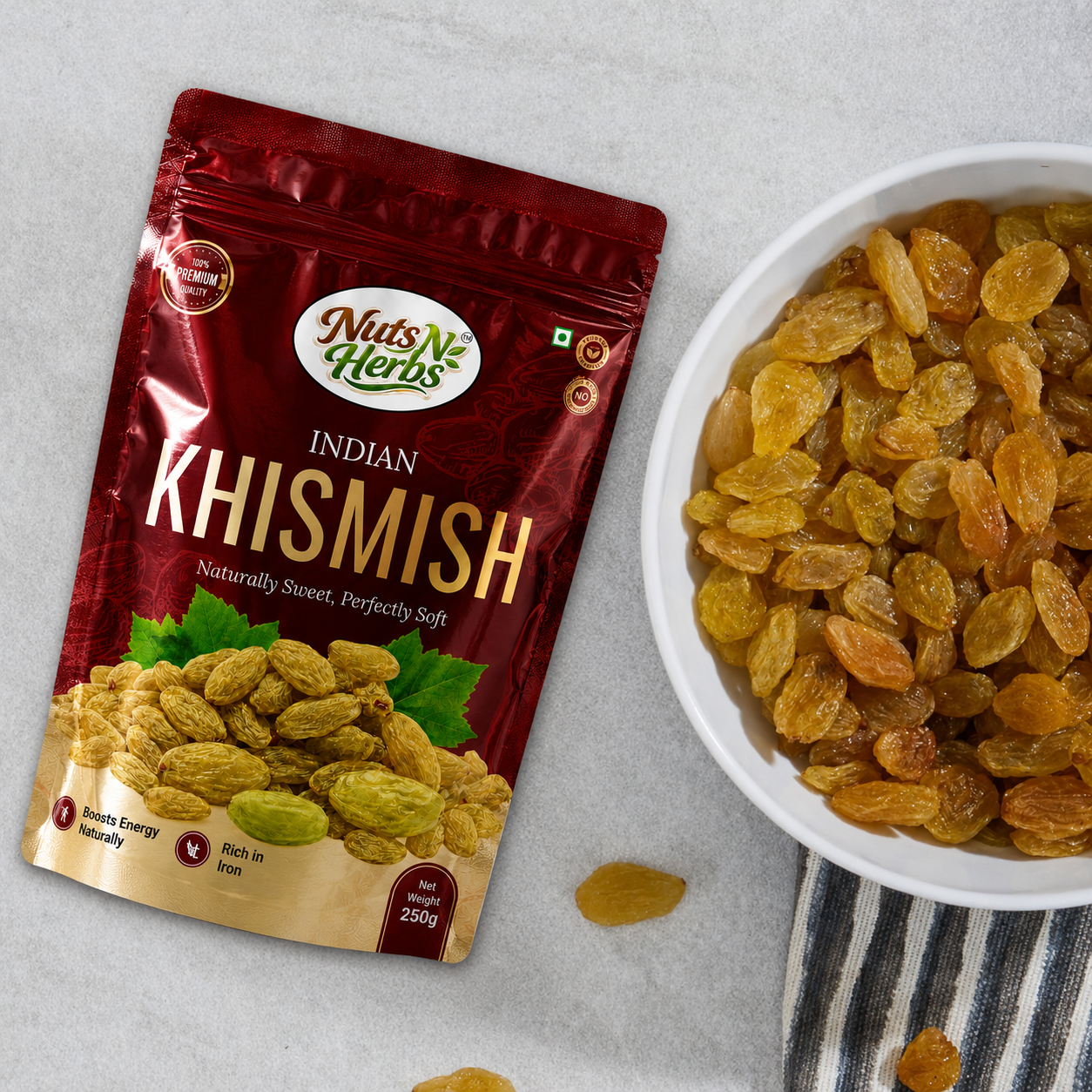 Golden Raisins 250g | Seedless Kishmish
