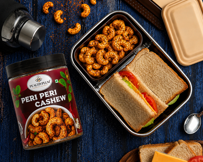 Peri Peri Cashews 200g | Spicy Roasted Kaju, Protein Rich Snack