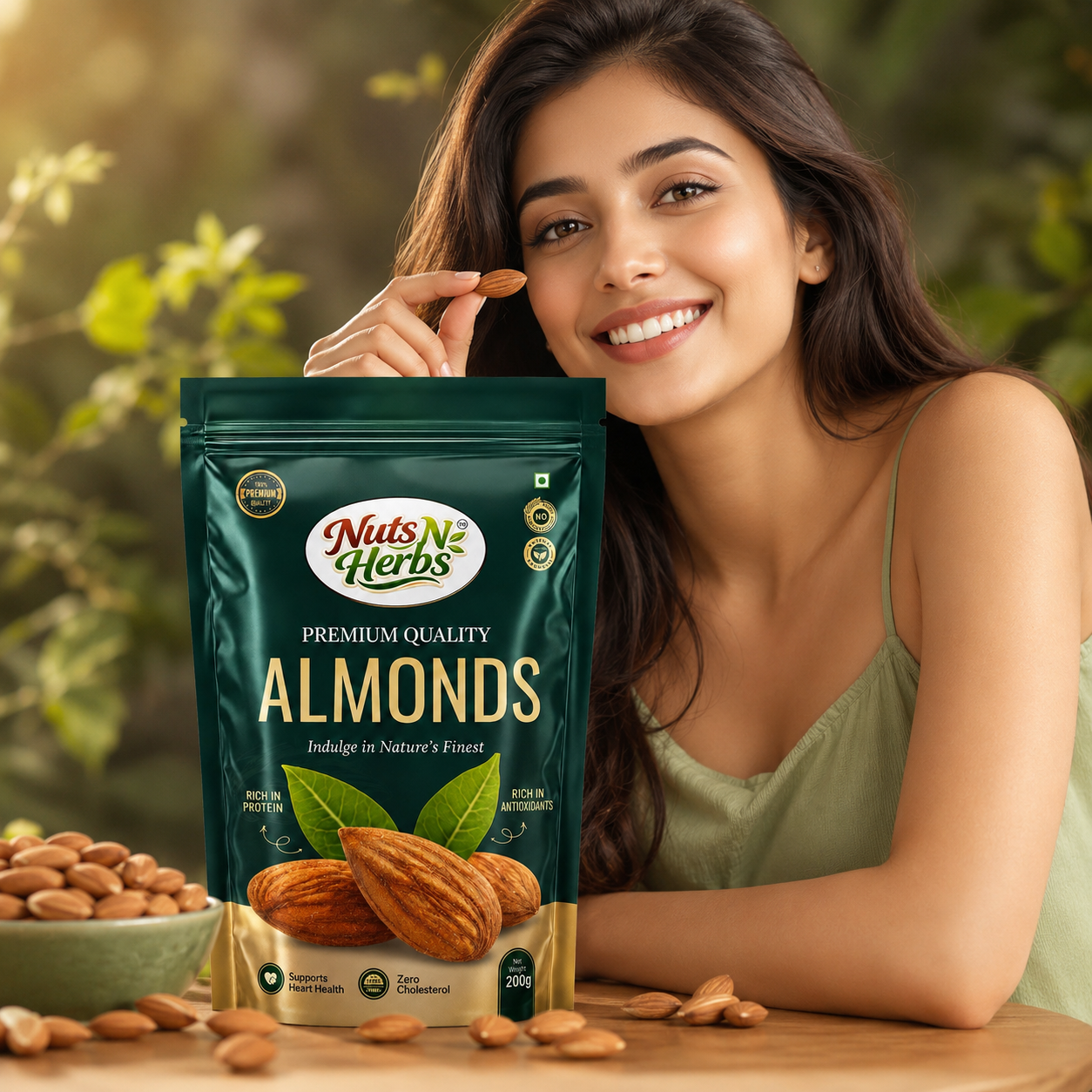 California Almonds 250g | Premium Whole Badam, Protein Rich
