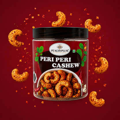 Peri Peri Cashews 200g | Spicy Roasted Kaju, Protein Rich Snack