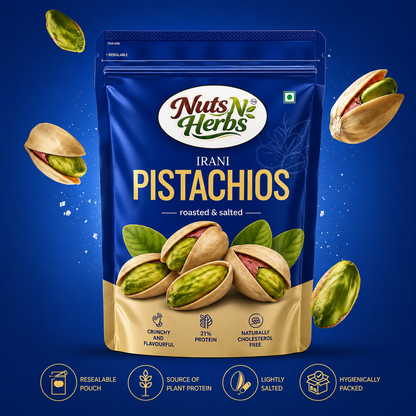 Roasted & Salted Pistachios 250g | Premium Shelled Pista