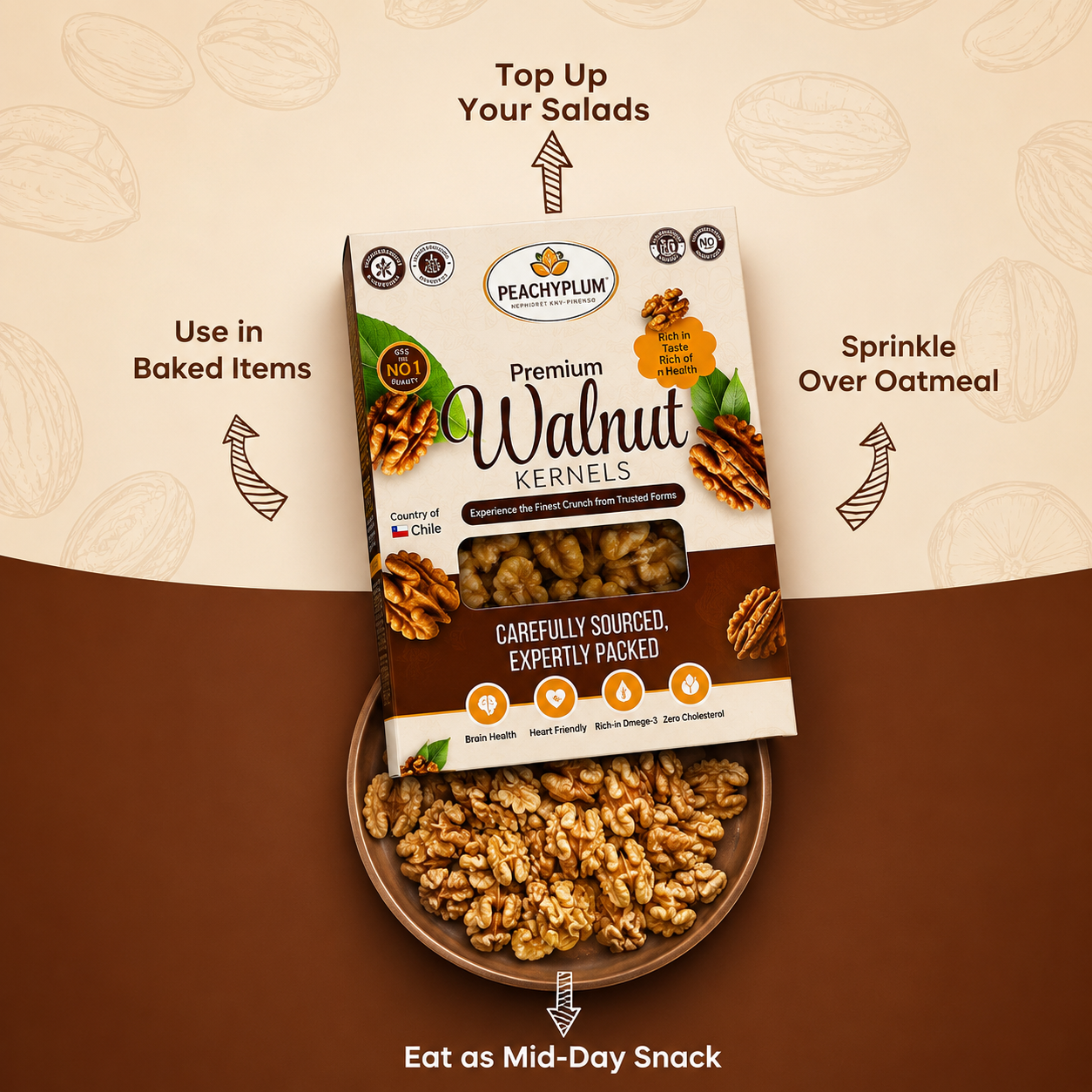 Walnut Kernels 250g | Akhrot Giri, Rich in Omega-3