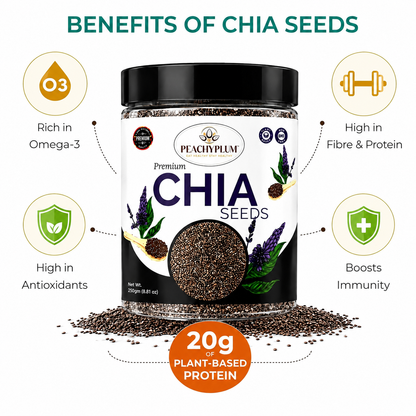 Chia Seeds 250g | Raw Superfood Seeds, Calcium & Protein Rich