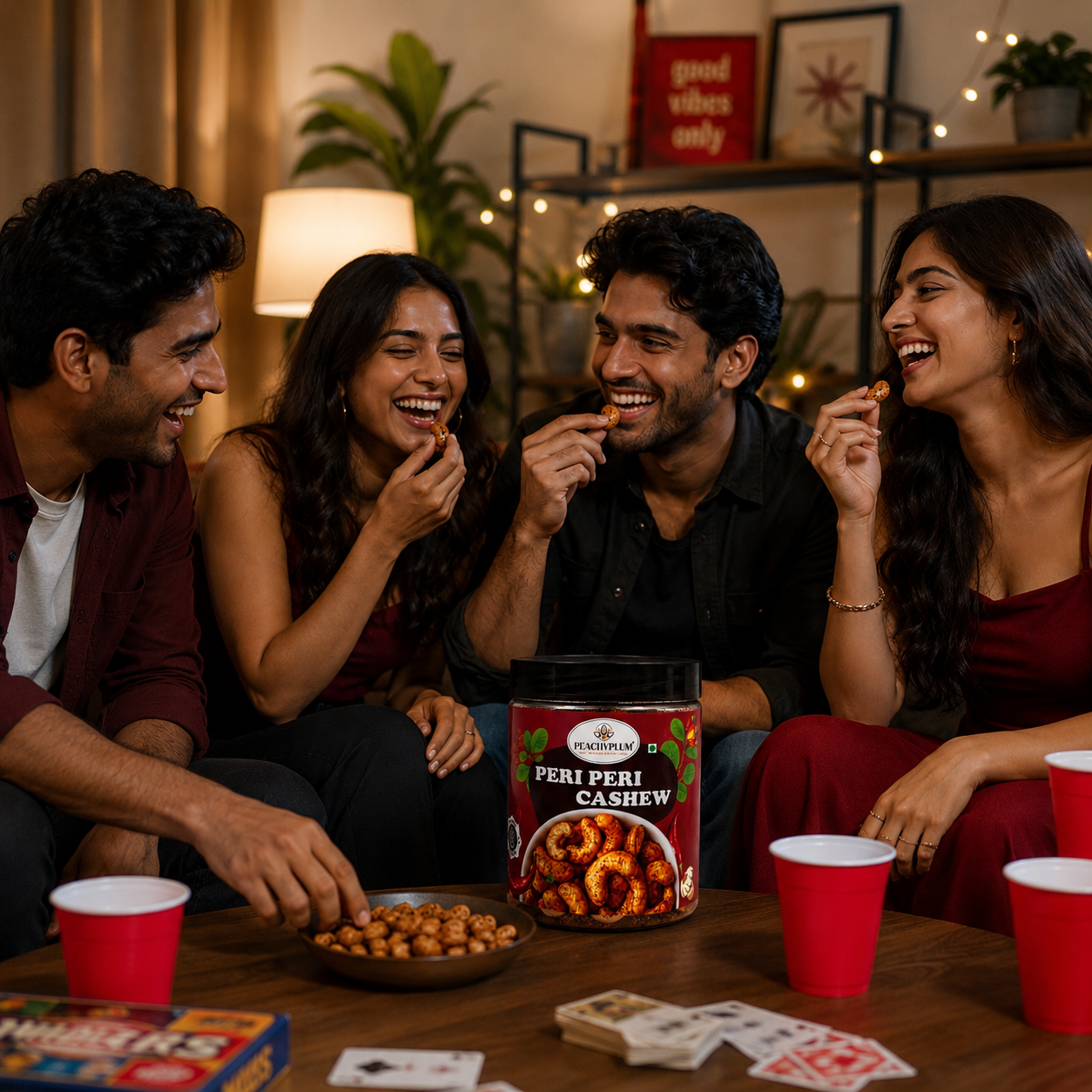 Peri Peri Cashews 200g | Spicy Roasted Kaju, Protein Rich Snack