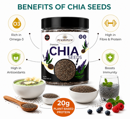 Chia Seeds 250g | Raw Superfood Seeds, Calcium & Protein Rich