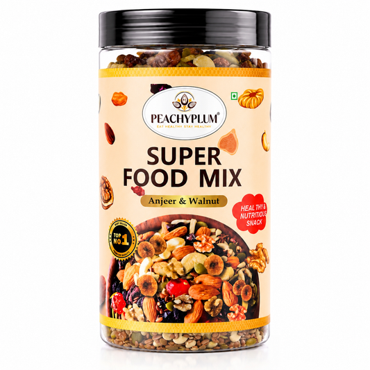Super Food Mix 500g | Anjeer, Walnut, Almonds, Cashews & Seeds Jar