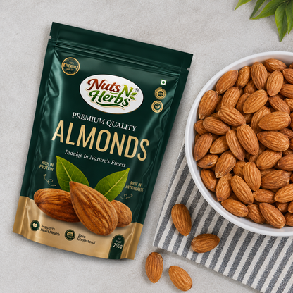 California Almonds 250g | Premium Whole Badam, Protein Rich
