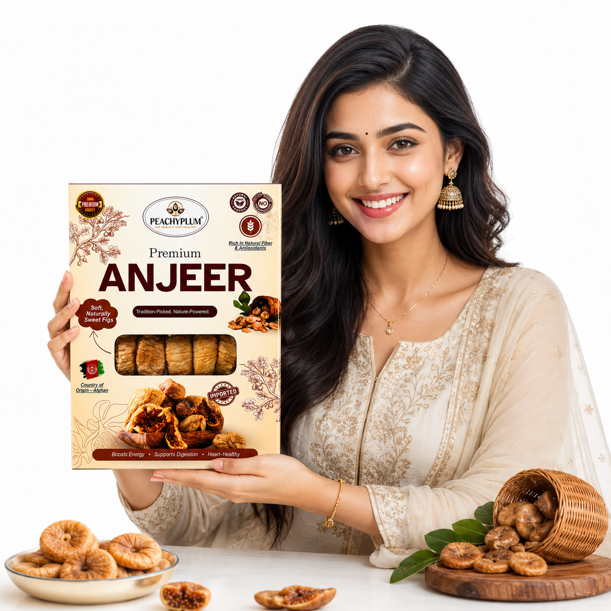 Afghani Anjeer 250g | Premium Dried Figs, Rich in Dietary Fibre